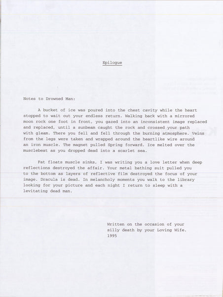 Katy Schimert: Oedipus Rex: The Drowned Man